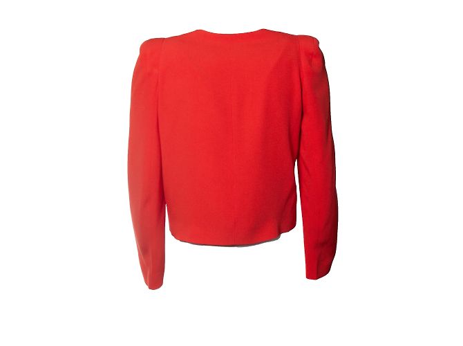 Vanessa Bruno, blazer rojo coral sin botones Roja - vista 3