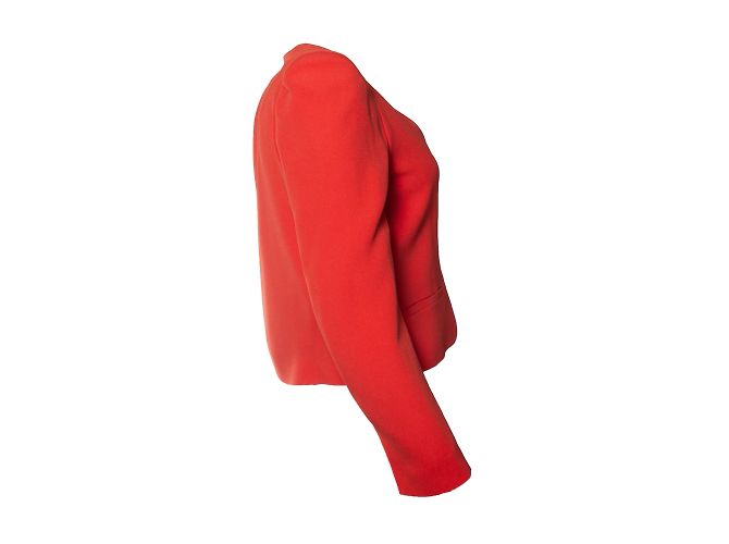 Vanessa Bruno, blazer rojo coral sin botones Roja - vista 4