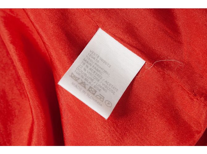 Vanessa Bruno, blazer rojo coral sin botones Roja - vista 6