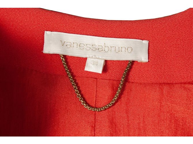 Vanessa Bruno, blazer rojo coral sin botones Roja - vista 7