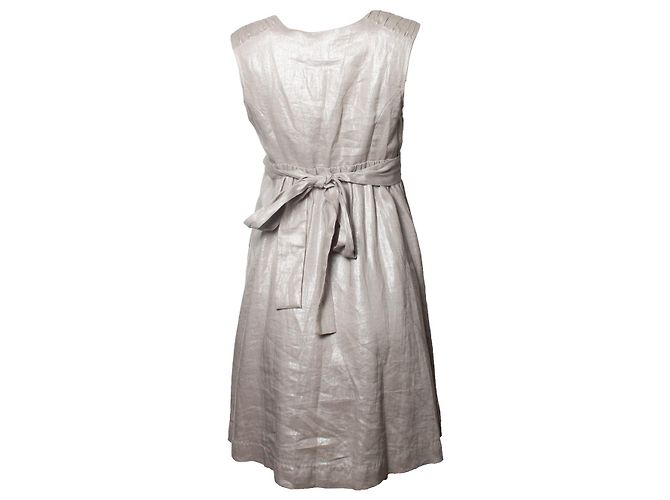 HOSS INTROPIA, Kleid mit Metallperlen und Band Silber - Ansicht 2