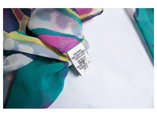 Tibi, camicetta trasparente multicolore - vista 5