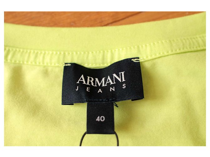 maglietta con paillettes Armani jeans Verde chiaro - vista 3