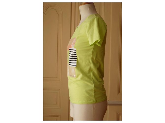 maglietta con paillettes Armani jeans Verde chiaro - vista 6