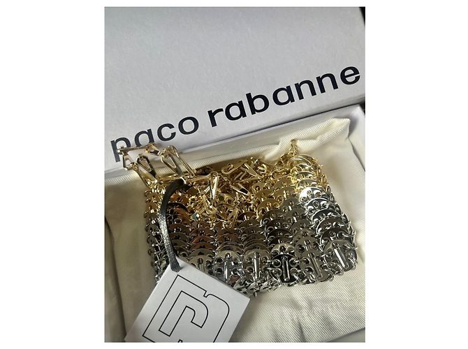 Paco Rabanne 1969 Nano Bag Metallo Argento Silver hardware - vista 3