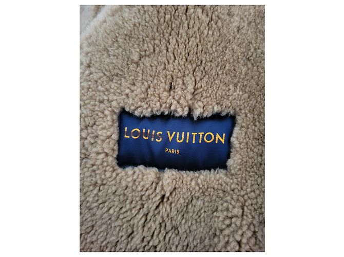 Louis Vuitton Echter Leder-Bomberjacke Größe 54 - Shearling Aviator Braun - Ansicht 3
