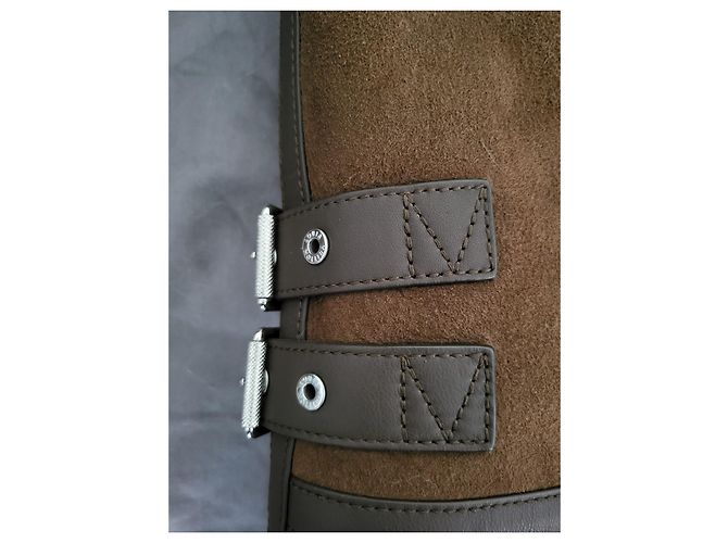 Louis Vuitton Echter Leder-Bomberjacke Größe 54 - Shearling Aviator Braun - Ansicht 5