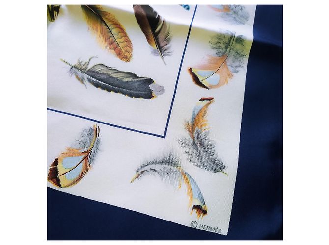Hermès Las plumas Blanco roto - vista 7