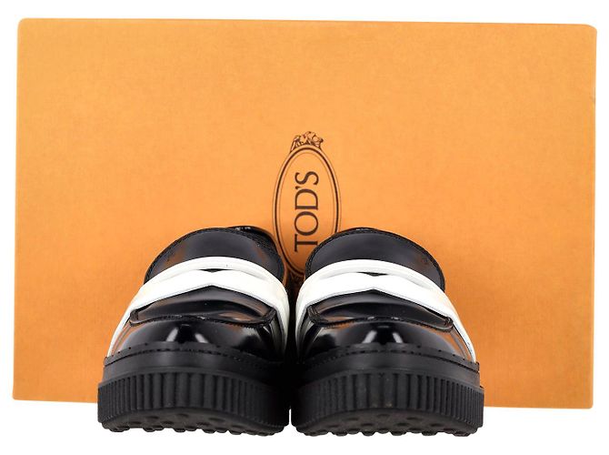 Mocassini Penny con plateau Tod's in pelle nera Nero - vista 2