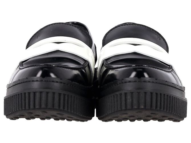 Mocassini Penny con plateau Tod's in pelle nera Nero - vista 3
