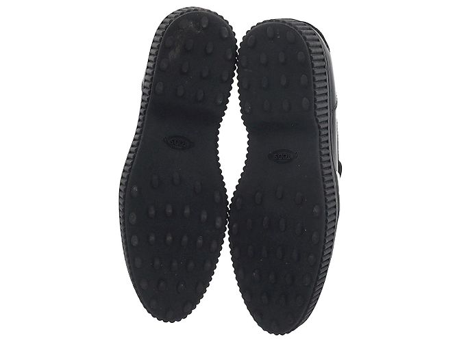 Mocassini Penny con plateau Tod's in pelle nera Nero - vista 7