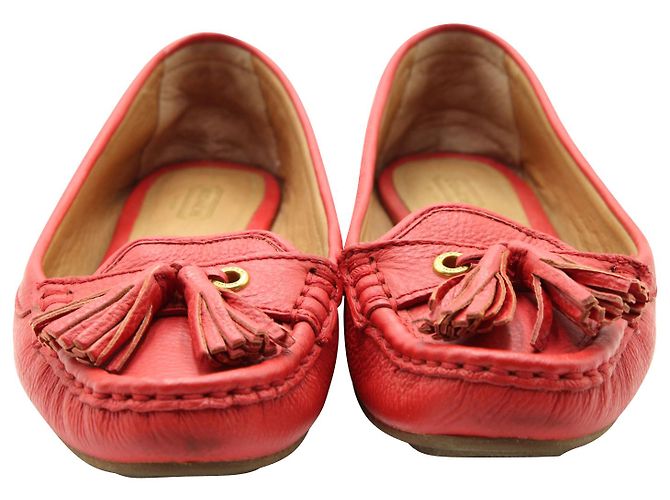 Mocassini Coach con Nappe in Pelle Rossa Rosso - vista 2