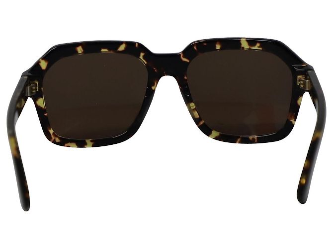 Gafas de sol cuadradas extragrandes de Bottega Veneta en acetato marrón - vista 5
