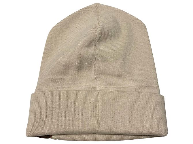 Gorro de malha Brunello Cucinelli com Monili em caxemira bege Marrom - vista 2