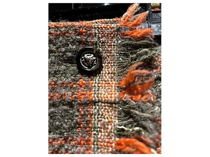 Cambon Chanel Rock Weiß Orange Grau - Ansicht 3