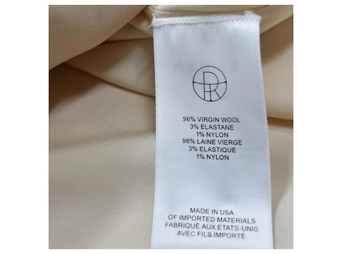 Vestido mini The Row de lana beige - vista 5