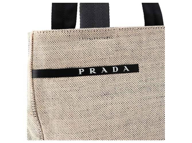 Bolsos PRADA T. Algodón Beige - vista 9