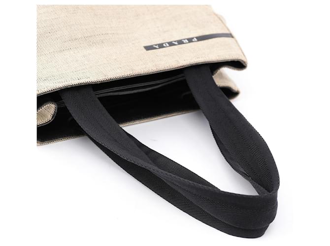 Bolsos PRADA T. Algodón Beige - vista 5
