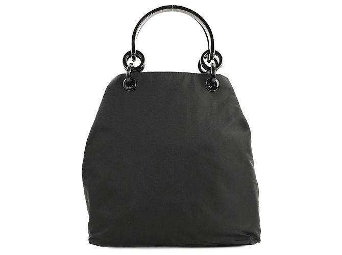Tote Bolsos de mano Prada T. Plástico Negro - vista 3