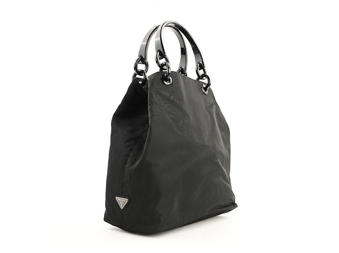 Tote Bolsos de mano Prada T. Plástico Negro - vista 2