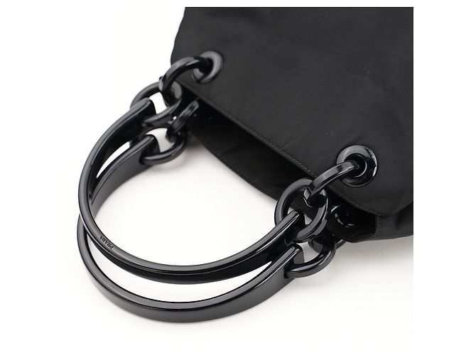 Tote Bolsos de mano Prada T. Plástico Negro - vista 12