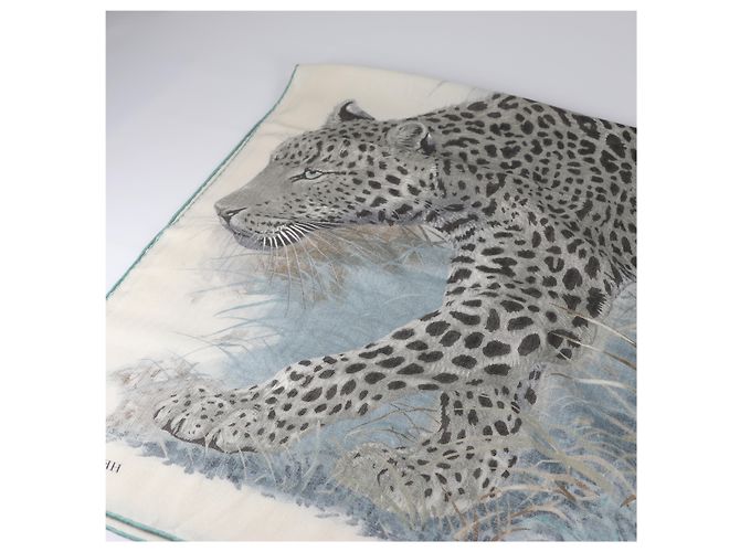 Trim Hermès Sciarpa HERMES Cashmere Seta Panthera Pardus 140 Multicolore - vista 11