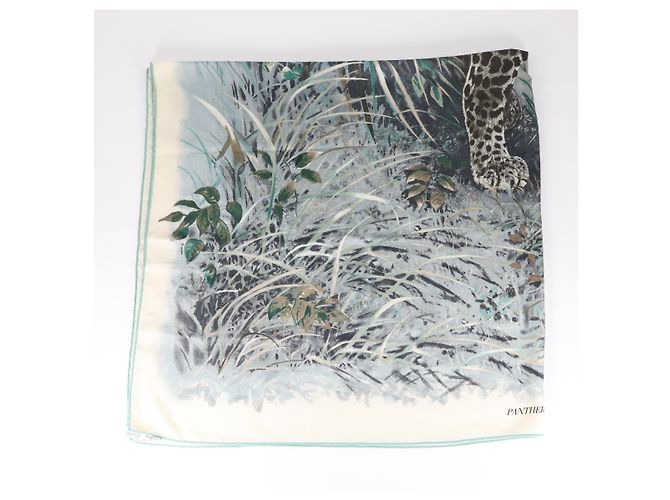 Trim Hermès Sciarpa HERMES Cashmere Seta Panthera Pardus 140 Multicolore - vista 2
