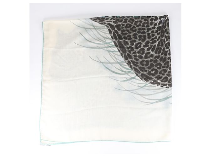 Trim Hermès Sciarpa HERMES Cashmere Seta Panthera Pardus 140 Multicolore - vista 5