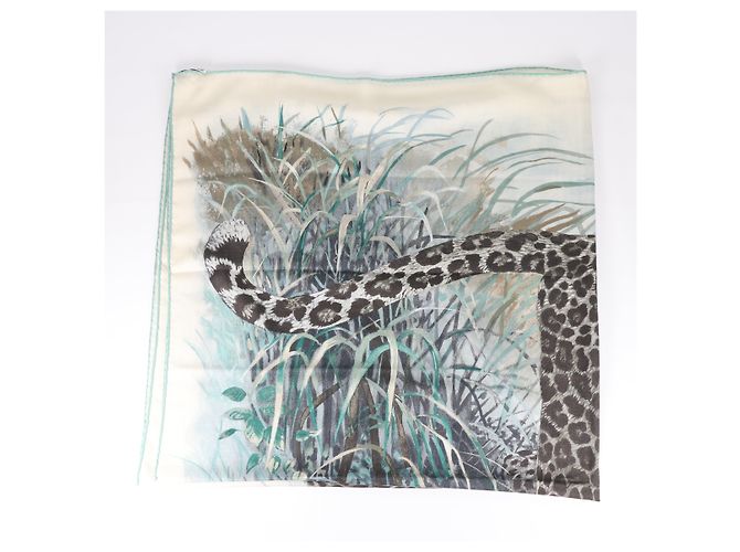 Trim Hermès Sciarpa HERMES Cashmere Seta Panthera Pardus 140 Multicolore - vista 6