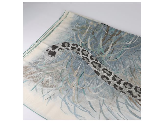 Trim Hermès Sciarpa HERMES Cashmere Seta Panthera Pardus 140 Multicolore - vista 8