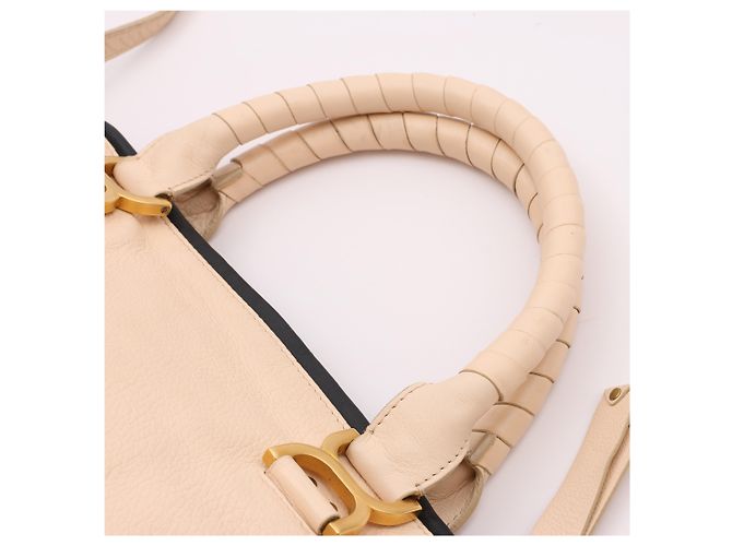 Chloé Borsa a tracolla Marcie in pelle Chloe in rosa pastello - vista 14