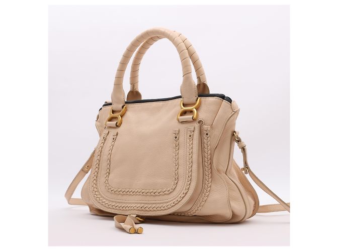 Chloé Borsa a tracolla Marcie in pelle Chloe in rosa pastello - vista 2