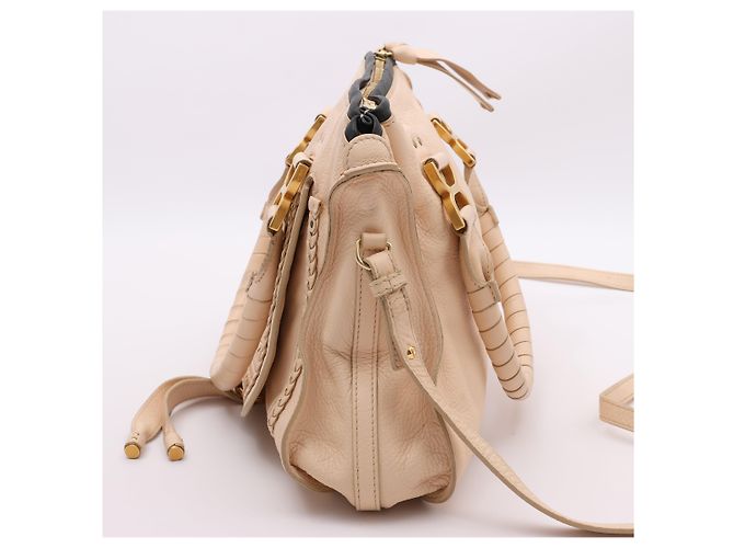 Chloé Borsa a tracolla Marcie in pelle Chloe in rosa pastello - vista 3