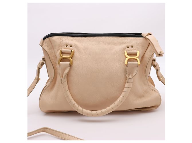 Chloé Borsa a tracolla Marcie in pelle Chloe in rosa pastello - vista 4