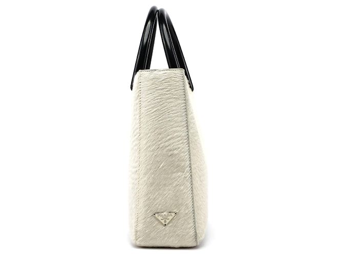 PRADA Handtaschen T. Fell Weiß - Ansicht 2