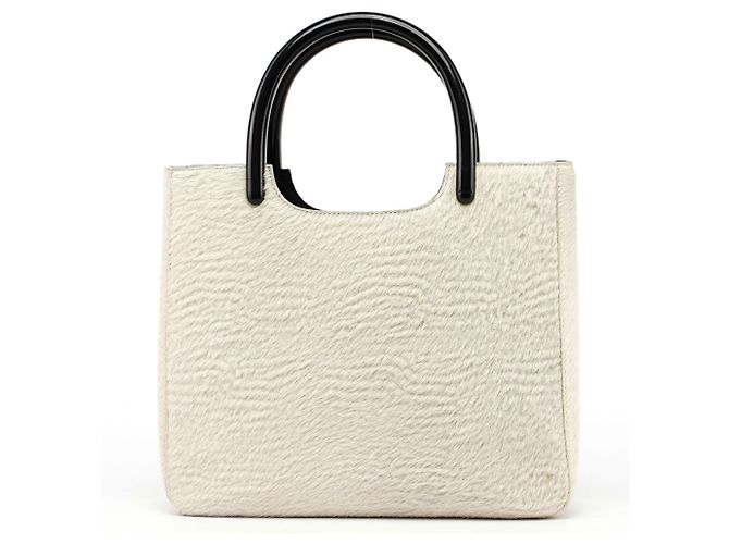 PRADA Handtaschen T. Fell Weiß - Ansicht 3