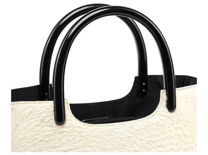 PRADA Handtaschen T. Fell Weiß - Ansicht 5