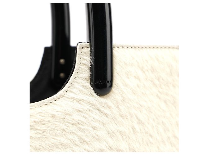 PRADA Handtaschen T. Fell Weiß - Ansicht 6