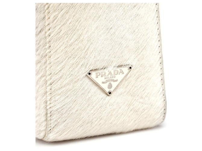 PRADA Handtaschen T. Fell Weiß - Ansicht 8