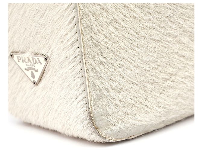 PRADA Handtaschen T. Fell Weiß - Ansicht 9