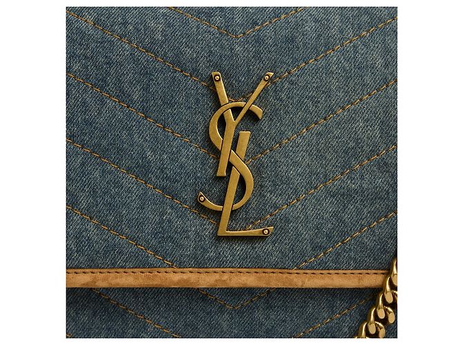 Bolsa Saint Laurent Sac Niki Reuse MM em Denim e Camurça, Nova - vista 3