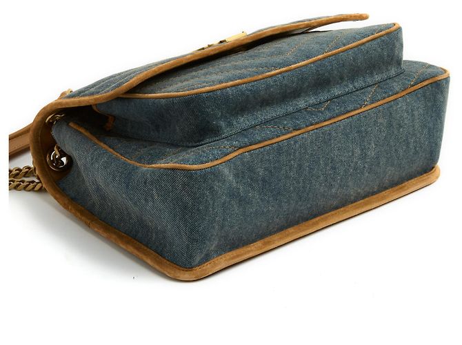 Bolsa Saint Laurent Sac Niki Reuse MM em Denim e Camurça, Nova - vista 6