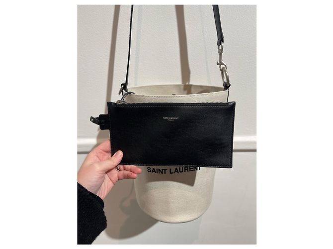SAINT LAURENT Borse T. Cotone Bianco - vista 15