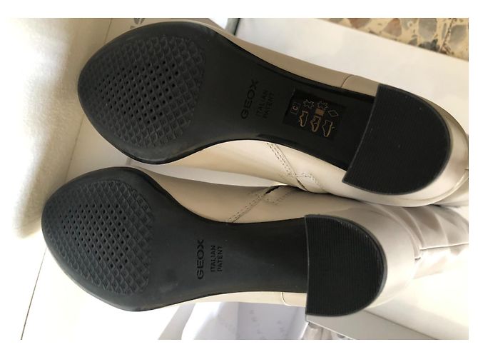 Botas Geox de cuero blancas Blanco - vista 5