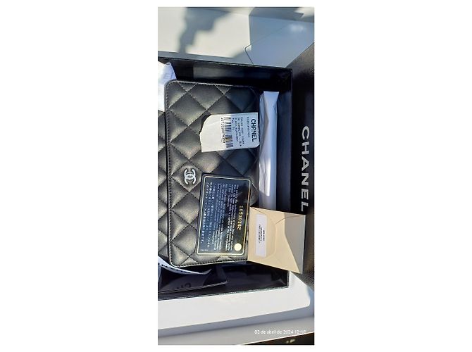 Borsa a mano Chanel in pelle nera Nero - vista 2