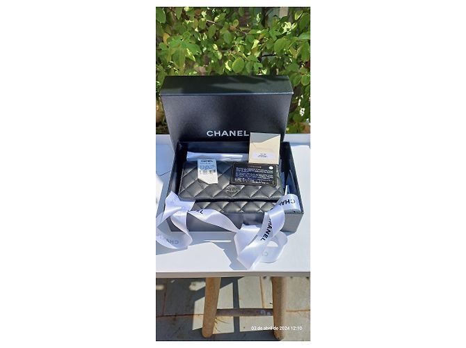 Borsa a mano Chanel in pelle nera Nero - vista 4