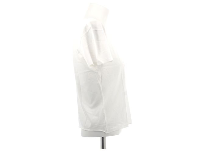 Top Saint Laurent T.International XS Algodón Blanco - vista 3