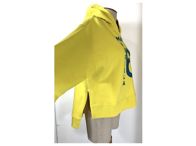 Mm6 Maison Martin Margiela Sweatshirt Gelb Blau - Ansicht 3