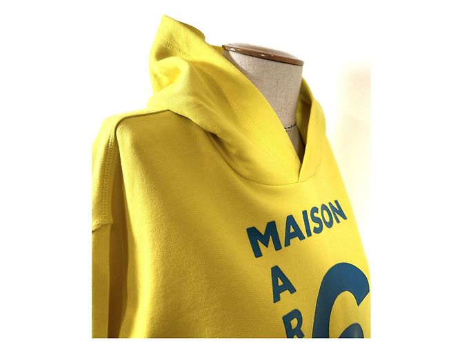Mm6 Maison Martin Margiela Sweatshirt Gelb Blau - Ansicht 4