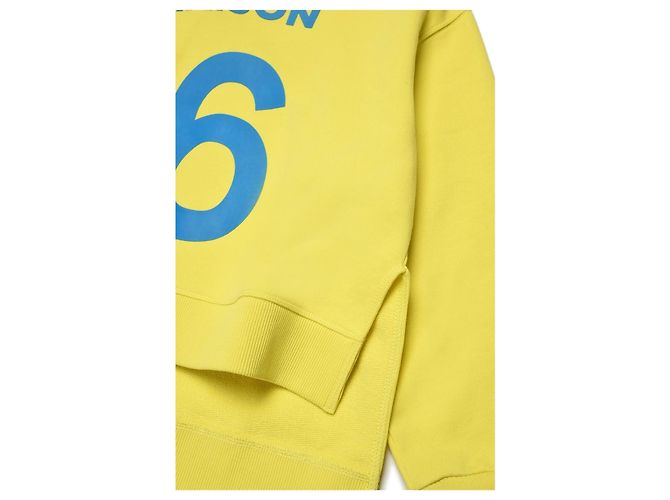 Mm6 Maison Martin Margiela Sweatshirt Gelb Blau - Ansicht 9